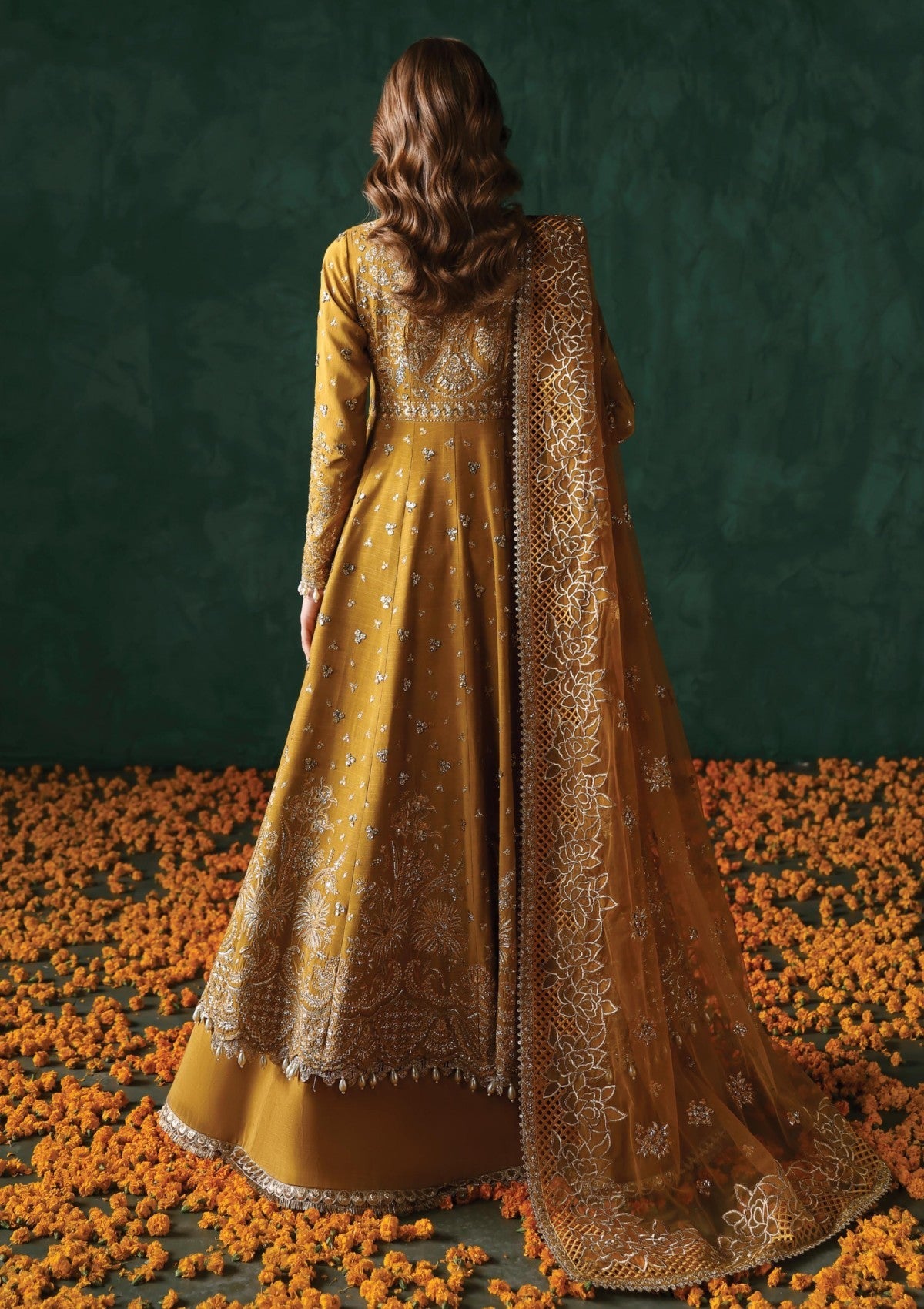 UnStitched partywear/wedding dress 021P