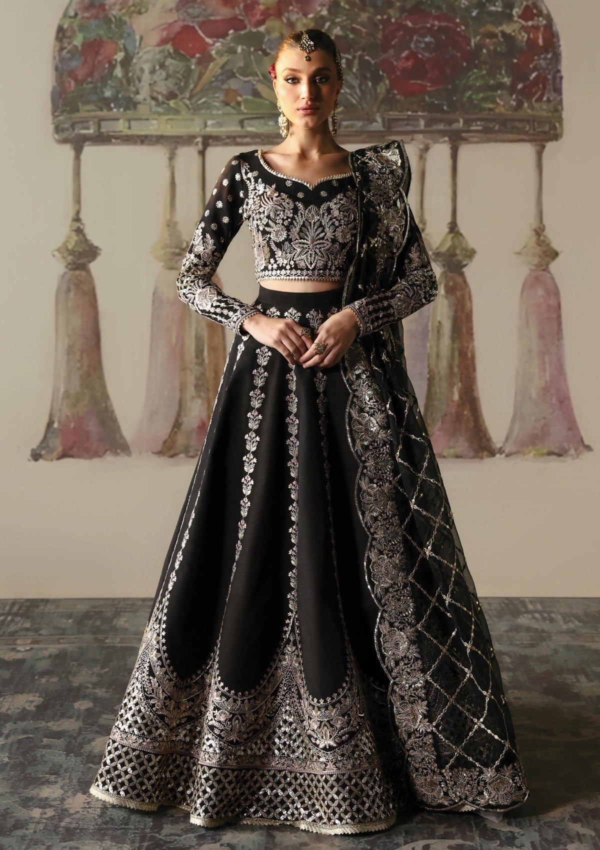 Luxury unstitched Black 010W