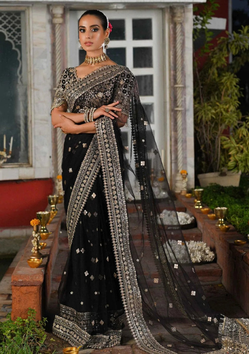 Handmade Gotta Embroidered Saree 005B