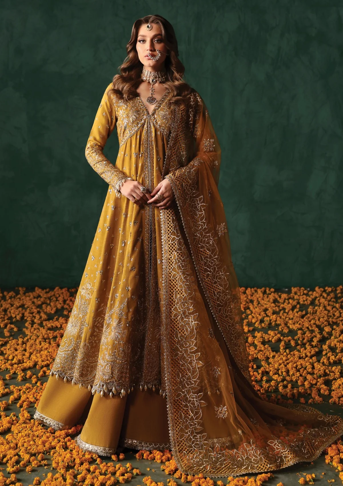 UnStitched partywear/wedding dress 021P