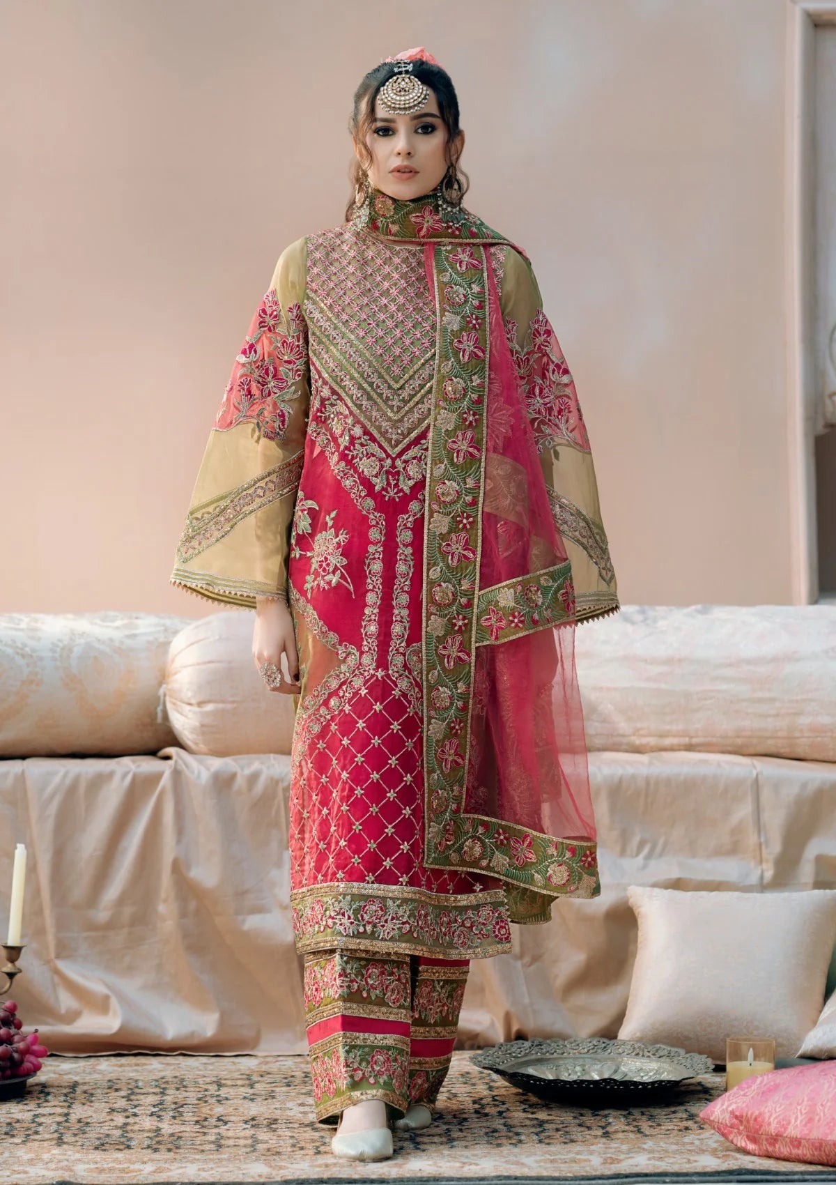 Stitched partywear/wedding dress - LadiesKurtasuae 