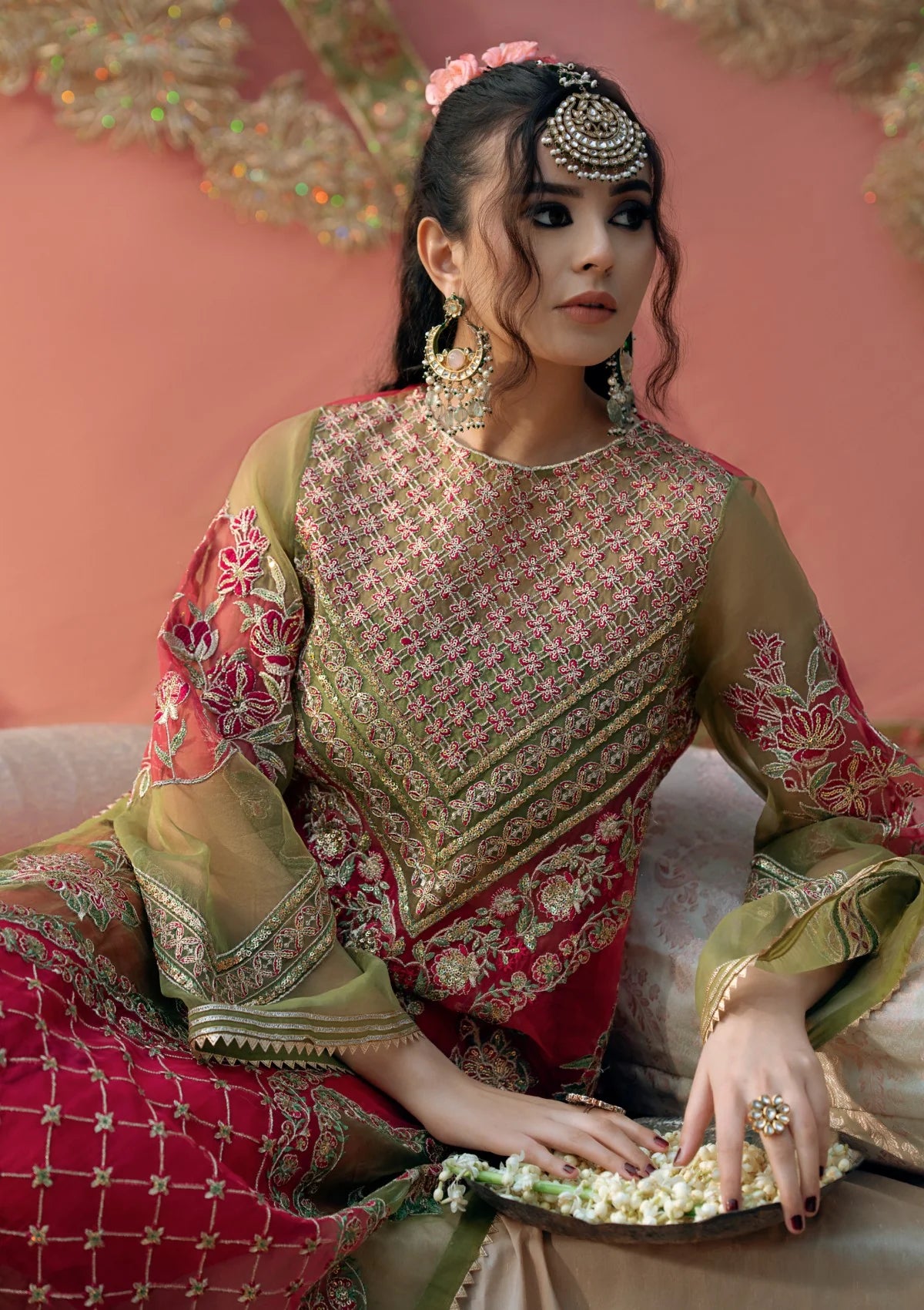 Stitched partywear/wedding dress - LadiesKurtasuae 