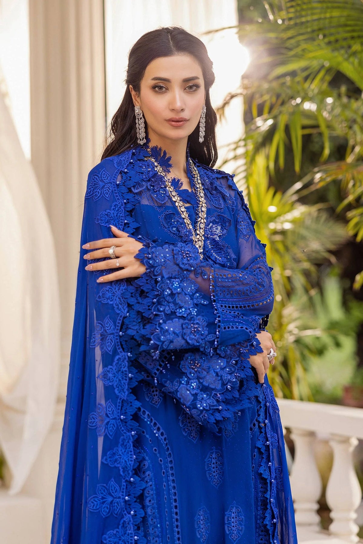 Luxury Chiffon Embroidered Unstitched 006B