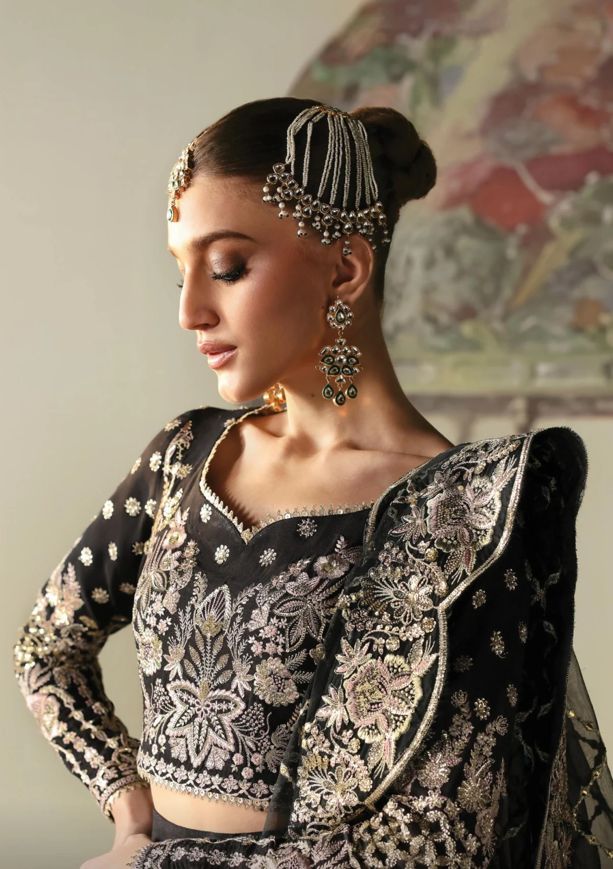 Luxury unstitched Black 010W
