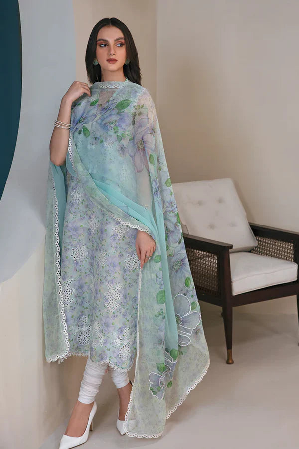 Luxury Embroidered Unstitched Lawn Collection 009S