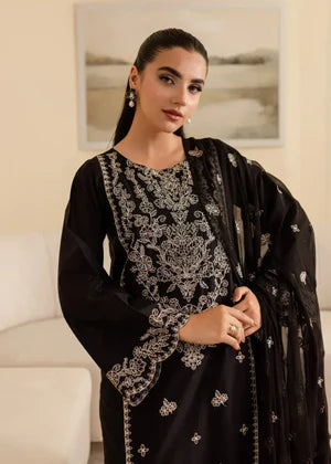 3PC EMBROIDERED LAWN DRESS- 009B