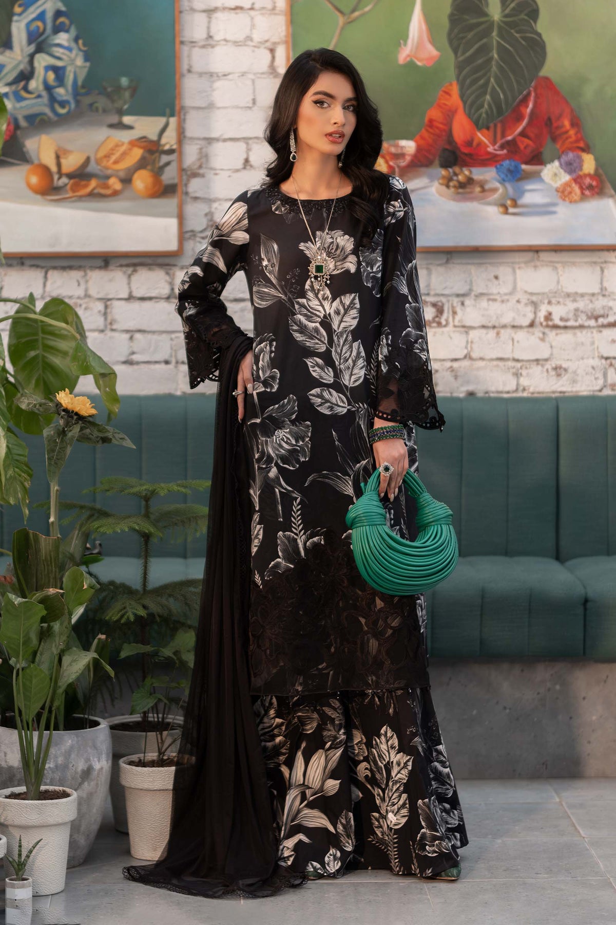 3 Piece Unstitched Lawn Suit 016B