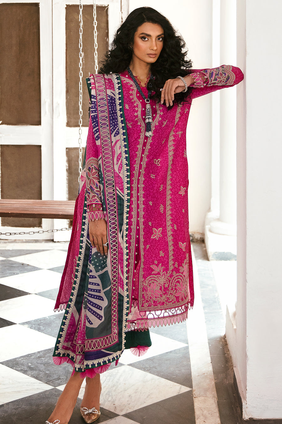 Luxury lawn Eid unstitched collection L012