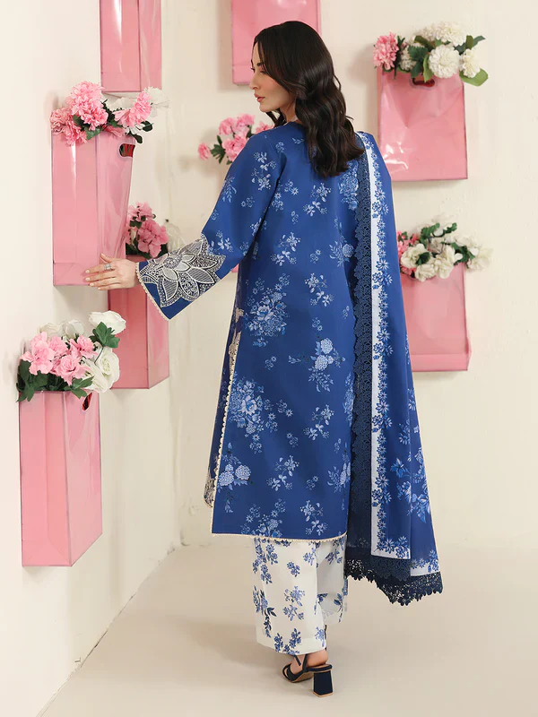 Luxury Lawn Embroidered 3-Piece Unstitched Suit