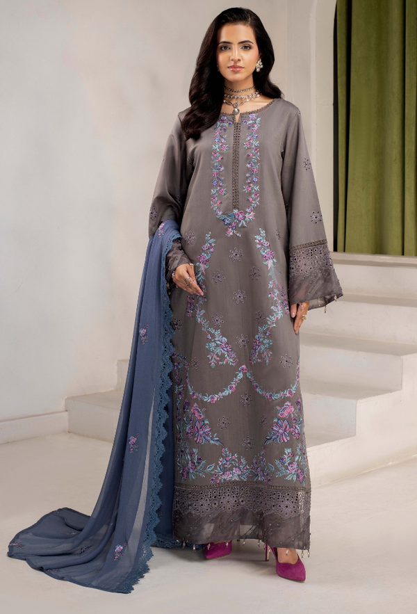 Luxury Embroidered unstitched 011R
