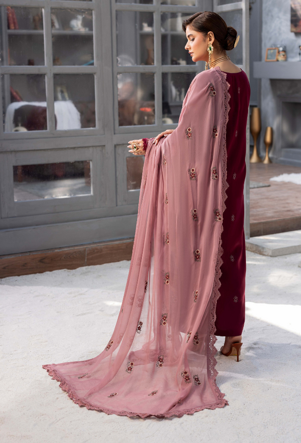 Luxury Embroidered  unstitched 009N