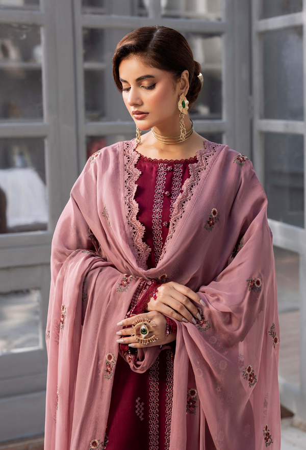 Luxury Embroidered  unstitched 009N