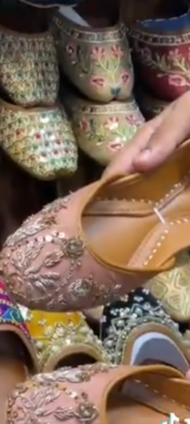 new dabka work khussa - LadiesKurtasuae 