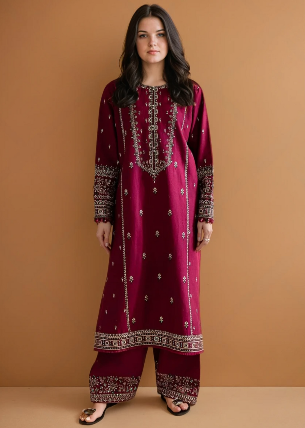 Embroidered - Cotton Lawn - 2 pcs 006R