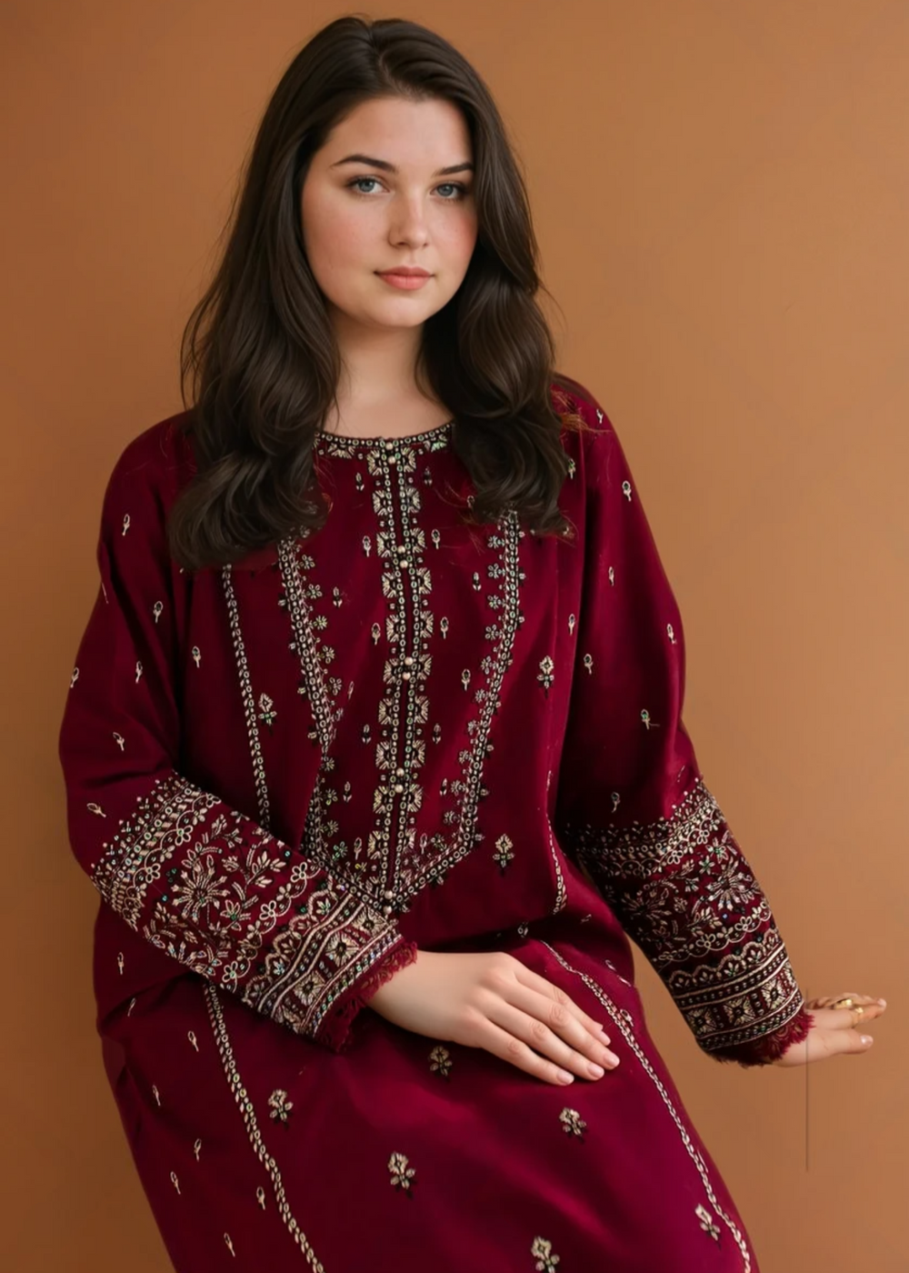 Embroidered - Cotton Lawn - 2 pcs 006R