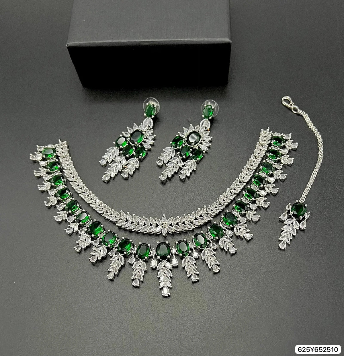 Double patti set American diamond - LadiesKurtasuae 