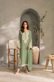 Sage Green summer Embroidered 3PC Suit for Women | Premium Eastern Wear